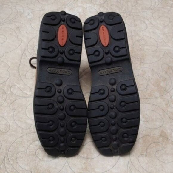 Cole Haan Nike Air Tan Lace Up Hiking Combat Boots 8B - Picture 9 of 12